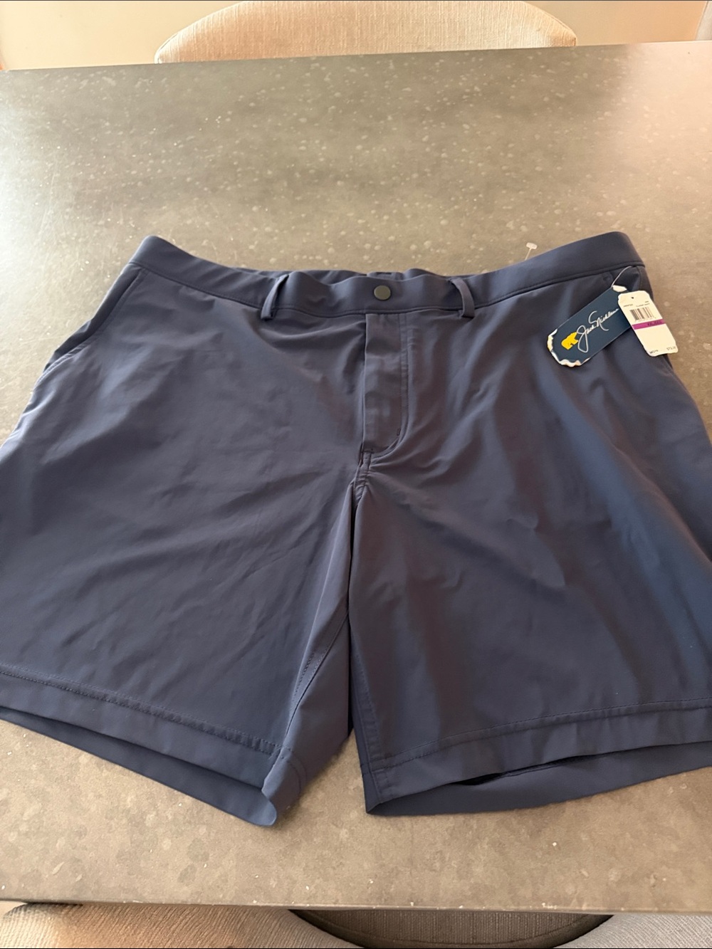 Navy Flat-Front Performance Shorts for Men size 2xl brand new with tags